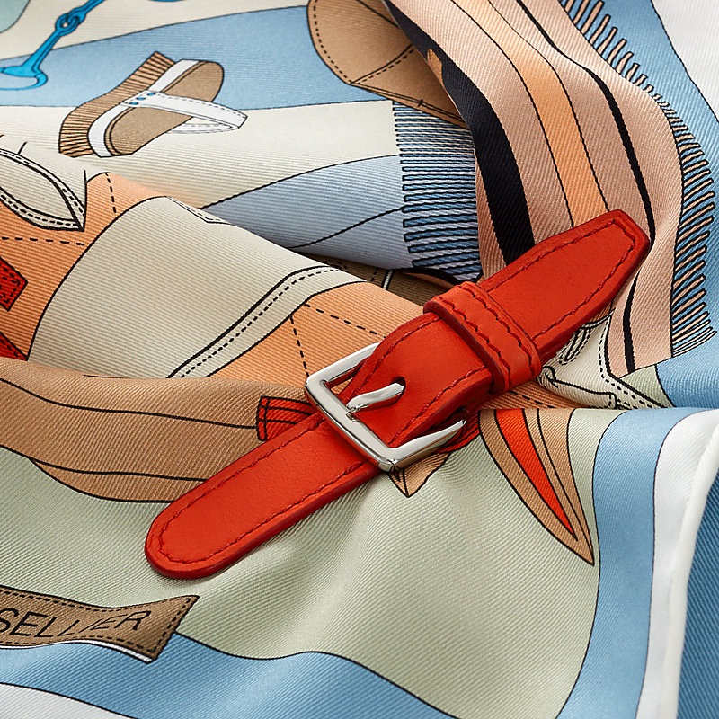 HERMES Tellier スカーフ Pele-Mele Sellier scarf 70 - Blue | Hermès Canada